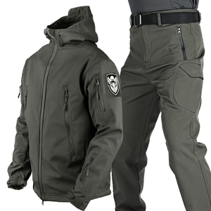 Traje de Camuflaje FG Color Ruinas, Cortavientos Impermeable, Aislamiento Térmico para Invierno, Uniformes Cálidos, Chaqueta y Pantalones Softshell - Product Image 3