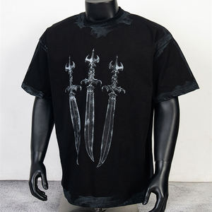 शीर्ष गुणवत्ता वाले हैवीवेट थग क्लब टी-शर्ट पुरुषों के लिए फैशन खोपड़ी ग्राफिक डिजाइन कपास के शीर्ष पुरुषों के लिए टी शर्ट - Product Image 5