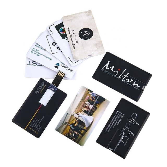 Customized Logo Printed Card Shape Usb Memory Stick 16Gb 32Gb Business Usb Card 64Gb 128G Gift Card Memory Stick Usb Flash Drive