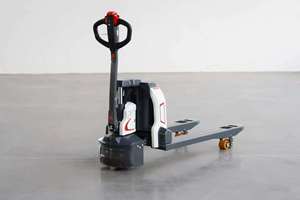 Transpalette électrique HSLLIFT 2 tonnes à batterie lithium 2000KG 48V15AH, largeur de fourche 550/685MM, déplaceur latéral électrique, pneus pneumatiques - Product Image 5