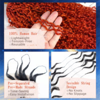 Perruques au crochet en cheveux humains bruts vietnamiens de qualité supérieure, brillance naturelle, durables, sans nœuds, extensions de cheveux humains bouclés Pixie