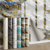 Rouleaux de papier peint décoratif en PVC, autocollants muraux décoratifs à coller, panneaux muraux autocollants pour le salon