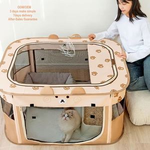Fluffy Luxurious Modern Rectangle Oxford Fabric Pet <b>Bed</b> Spacious Multi-functional Pet House Dogs Eco-friendly All Seasons No - Product Image 1