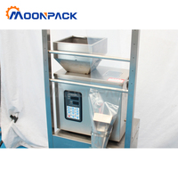 Máquina empacadora Moonpack Máquina empacadora vertical de embalaje de sellado de 3 lados de especias de azúcar en polvo de nueces automática