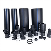 Tuyau d'évacuation d'eaux usées REHOME pour lavabo, en polyéthylène, 50 mm, PN6, PN8, PN10, PN12.5, PN16, SDR 17, noir, HDPE