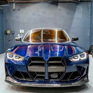 Grille avant en fibre de carbone avec kit carrosserie pour pare-chocs et grilles de calandre pour BMW M3 G80 M4 G82 G83 - Product Image 5