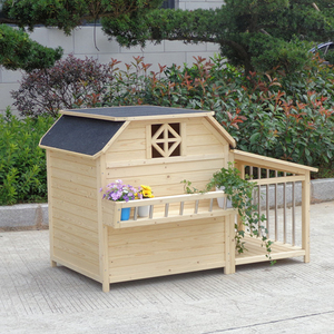 Venta al por mayor gran <span class=keywords><strong>perro</strong></span> de madera <span class=keywords><strong>casa</strong></span> de madera al aire libre <span class=keywords><strong>perro</strong></span> kennel jaula para la venta - Product Image 1