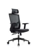 Chaise de bureau ergonomique en aluminium pour ordinateur de bureau à dossier haut moderne et confortable pour la maison