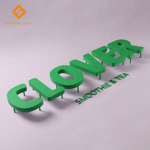 Insegne LED Retroilluminate Personalizzate in Verde - Lettere in Acrilico Illuminate per Negozi di Smoothie, Tè e Bar - Product Image 3