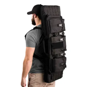 Shooting Hunting Outdoor Multifunctional Gun Bag Tactical Portable Long Gun Double Bags Carrying for man