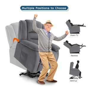 Geek sofa Elderly Medical Relax ing Fabric Power Elektrischer Lift Riser Sitz Liegestuhl mit <span class=keywords><strong>Massage</strong></span> und Wärme für Behinderte - Product Image 2