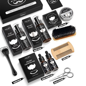 Set de Herramientas para el Cuidado de la Barba para Hombre, Rodillo para Barba 5 en 1, Aceite Orgánico Hidratante para el Crecimiento, Navaja de Afeitar, Peine, Cera y Bálsamo - Product Image 6