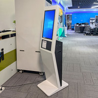 Kiosco de Registro en Hotel con Pantalla Táctil de 21.5 Pulgadas, Punto de Pago de Autoservicio para Recepción