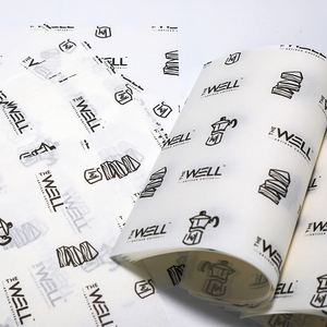 20*20cm Custom Printed Deli Sushi Shawarma Sandwich Burger Wrapping Packaging <b>Wax</b> Fast Food <b>Wrap</b> Paper - Product Image 1