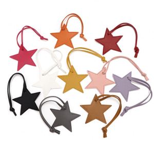 Fast Shipping Star-Shaped Leather <b>Bag</b> <b>Charm</b> Keychain Key Holder Pendant for Handbag Decoration - Product Image 1