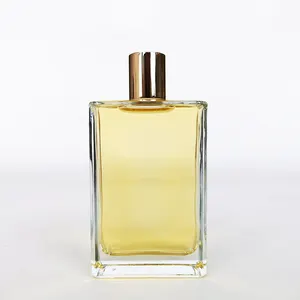 Sang Trọng Bán Buôn Vuông Hình Chữ Nhật 50Ml 100Ml Tóc Rỗng Chai Thủy Tinh Dầu Với Nhôm Vít Cap Reducer - Product Image 1