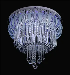 2021 Thiết Kế Mới Hiện Đại Pha Lê Đèn Trần, Chiếu Sáng Nhà Với Bluetoth Và RGB Và Điều Khiển Từ Xa, Giá Nhà Máy - Product Image 1