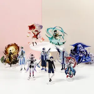 Personnalisée Animation Figure Acrylique Standee Plastique Artisanat Stand Bureau Décor Clair Acrylique Standee