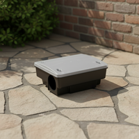 Station d'appât pour rats écologique en gros d'usine, station d'appât pour rongeurs solide et durable avec clé verrouillable pour une utilisation en intérieur et en extérieur