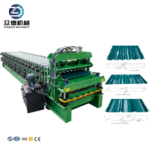 Máquina Popular Totalmente Automática para Fabricar Láminas de Techo Trapezoidales y Glaseadas, Máquina Formadora de Tejas de Tres Capas - Product Image 1