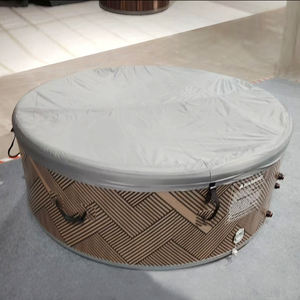 Spa <span class=keywords><strong>gonflable</strong></span> portable de conception moderne pour l'extérieur, avec jets apaisants pour <span class=keywords><strong>jacuzzi</strong></span>, capacité 4 personnes, fonction massage et couverture. - Product Image 5