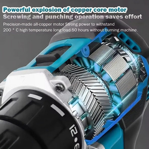 มากีต้า บรัชเลส ดริล ไดร์เวอร์ 18V <span class=keywords><strong>ไขควง</strong></span>ไฟฟ้าไร้สาย ความเร็วแปรผัน ไฟ LED ทำงานได้ ไฟส่องสว่างสำหรับงาน ขนาดกะทัดรัด เครื่องมือไฟฟ้า - Product Image 3