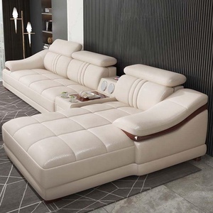 Juego de Sofás de Cuero para Sala de Estar Moderna de Lujo Ligero, Duradero, Tamaño Personalizado para Apartamentos Grandes y Pequeños, Sofá Art <span class=keywords><strong>Empress</strong></span> - Product Image 2