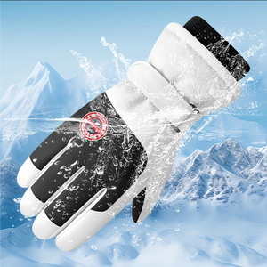 冬用スキーグローブ 男女兼用 暖かくて豪華な厚手のタッチスクリーン対応 防寒 防風 滑り止め サイクリンググローブ - Product Image 3