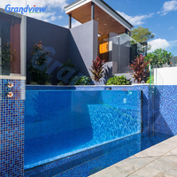 Panneaux acryliques Grandview en PMMA moulé de 50 mm à 200 mm pour toits, balcons, piscines, sols et fenêtres