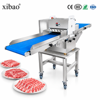 Machine à trancher la viande fraîche électrique, coupe-viande automatique pour le traitement du bœuf, du porc et du poulet, 220/380V, 300-500kg/h