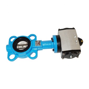 Vanne <span class=keywords><strong>papillon</strong></span> à disques DN250 avec actionneur pneumatique et diaphragme en caoutchouc pour centrale à béton, garantie 1 an - Product Image 1