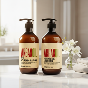 Argan Oil 2-IN-1 Organic Salon-Style Hair <strong>Shampoo</strong> Conditioner Sulfate-Free Moisturizing Repair <strong>Dry</strong> Hair Smoothing Anti-Frizz - Product Image 1