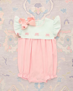 GSSO3110 Combinaison sans manches pour bébé fille, imprimé rayé coloré, vente en gros, ensemble enfant - Product Image 6