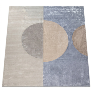 Tapis de style persan en laine et soie de qualité export, tissé à la main, respectueux de l'environnement, avec un dos en PVC antidérapant durable - Product Image 1