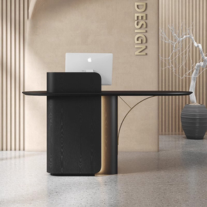 Mostrador de Recepción de Diseño Sencillo con Acabado en Madera <span class=keywords><strong>para</strong></span> Empresa, Estación de Enfermería, Mostrador de Caja - Product Image 4
