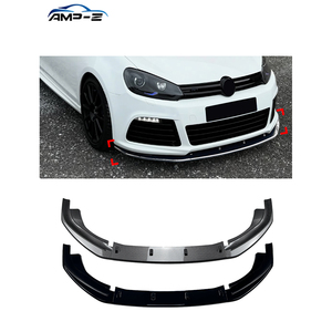 Divisor Delantero de Material Plástico Negro Brillante AMP-Z <span class=keywords><strong>MK6</strong></span> para Volkswagen <span class=keywords><strong>Golf</strong></span> <span class=keywords><strong>MK6</strong></span> 6R 2008-2012 - Product Image 1