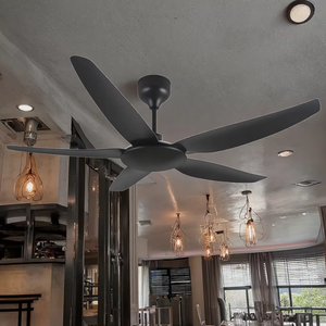 Breeza Hiện Đại LED 56-Inch Quạt Trần Với 5 Cong Lưỡi Nhựa Kép Tốc Độ Gió Có Thể Đảo Ngược DC Động Cơ Điện Nguồn Điện - Product Image 4