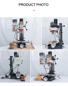 Vertical Metal <strong>Milling</strong> <strong>Machine</strong> with Pedal 9512 <strong>Mini</strong> Drilling Mill with Brushless Motor Hot Sale 220v Rotatable Spindle - Product Image 3