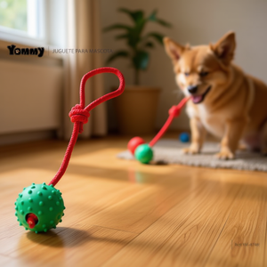 Tommy <b>Rope</b> Ball Toy 6.5cm Interactive Pet Plaything - Product Image 3