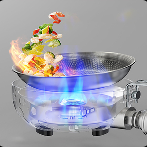 Pot d'extérieur multifonctionnel tout-en-un en acier inoxydable pour le camping et les pique-niques pour la cuisson au gaz et la friture - Product Image 5