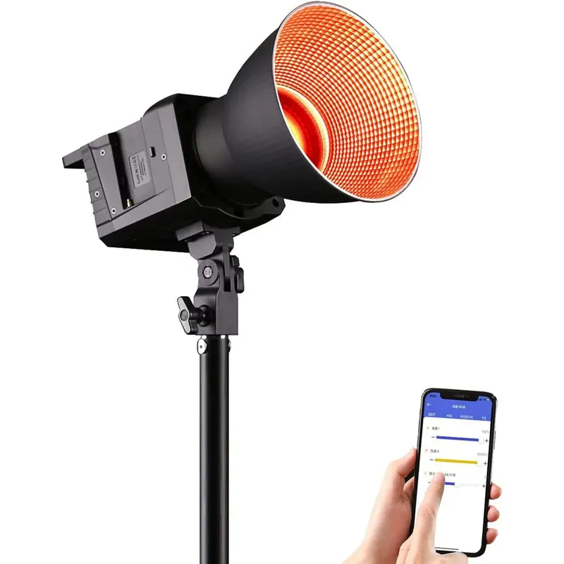 Sutefoto P100 RGB 2800K-10000K 100W LED Full Color Continuous Video Shooting Light for Photography Studio