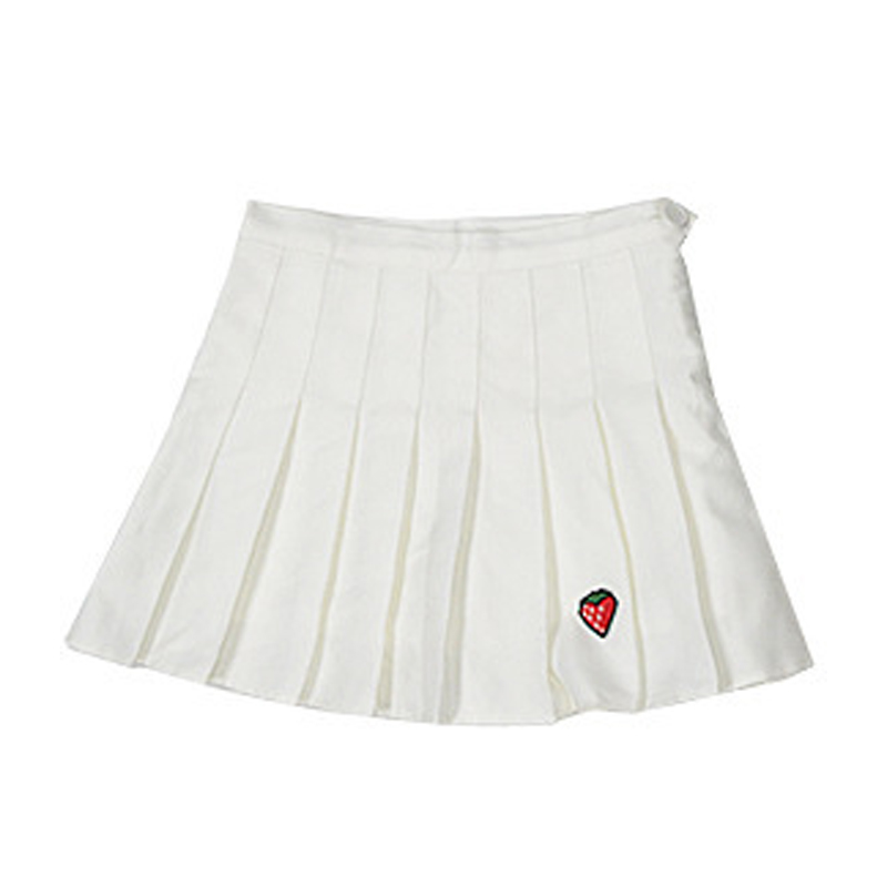 wholesale almost new and clean neated second-hand short skirt used high waist pleated a-line half-length skirt