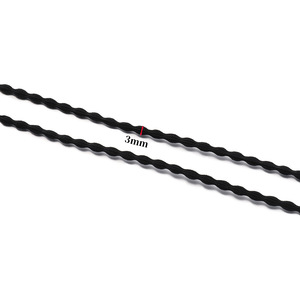 Coleteros Redondos Coloridos de 3mm, Bandas Elásticas para Hacer Lazos, Accesorios para el Cabello para Niñas, Sin Daños al Cabello, Uso Diario, Color Sólido - Product Image 2