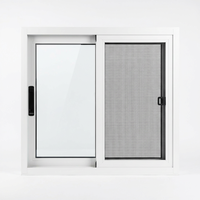 Professionelles Aluminium-Schiebefenster mit Hochleistungs-Edelstahlrollen für Sanftes, Leises und Reibungsarmes Gehen, Doppelt Verglast mit Gehärtetem Glas
