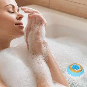 Bolas de Sal de Baño Efervescentes, Boule de Bain, Colores Mezclados Personalizados, Sal Marina y Flores Secas para Hotel, SPA y Hogar - Product Image 2