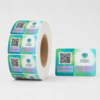 Étiquettes adhésives de sécurité anti-contrefaçon avec code QR dynamique personnalisé pour l'emballage de parfums, shampooings et lotions, logo personnalisé