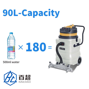 BF591 <span class=keywords><strong>Aspirateur</strong></span> eau et poussière <span class=keywords><strong>silencieux</strong></span> à deux moteurs, grande capacité 90L, 2000W, <span class=keywords><strong>prix</strong></span> usine, pour hôtel, maison d'hôtes, bureau, avec raclette frontale - Product Image 2