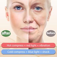 7 en 1 Massage chaud et froid du cou Booster de lueur du visage Dispositif de beauté Outils de soins de la peau du visage Anti-âge Microcurrent Lift Soins du visage