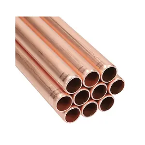High Quality Straight Pure Copper C10200 T2 C10500 M1 Copper Tube/Pipe Brass Tube For Heat Exchanger and Condensers
