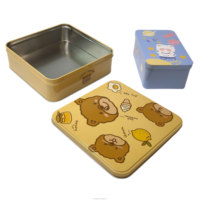 Prix de gros boîte en métal, emballage, boîte en fer-blanc d'impression pour noix douces, couvercle en métal pour biscuits or argent blanc boîtes en fer-blanc rondes